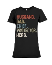 husband-dad-chief-protector-hero Premium Fit Ladies Tee tile