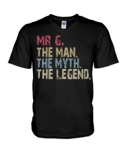 MrG - The Man The Myth The Legend V-Neck T-Shirt tile