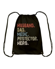 husband-dad-medic-protector-hero Drawstring Bag tile