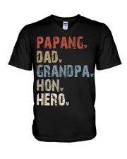 Papang - Dad - Grandpa - Hon - Hero V-Neck T-Shirt tile