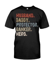 Husband-Daddy-Protector-Banker-Hero Premium Fit Mens Tee tile