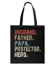 husband-father-papa-protector-hero Tote Bag tile