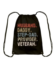 Husband-Daddy-Step-Dad-Provider-Veteran Drawstring Bag tile