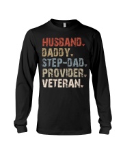 Husband-Daddy-Step-Dad-Provider-Veteran Long Sleeve Tee tile