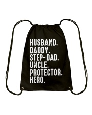 Husband-Daddy-Step-Dad-Uncle-Protector-Hero Drawstring Bag tile