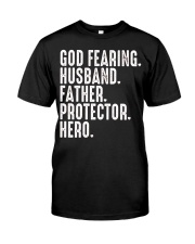 God Fearing-Husband-Father-Protector-Hero Premium Fit Mens Tee tile