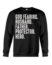 God Fearing-Husband-Father-Protector-Hero Crewneck Sweatshirt tile