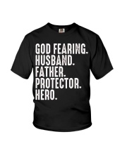 God Fearing-Husband-Father-Protector-Hero Youth T-Shirt tile