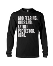 God Fearing-Husband-Father-Protector-Hero Long Sleeve Tee tile