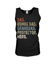 Dad - Bonus Dad - Granddad - Protector - Hero Unisex Tank tile