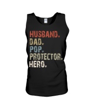 Husband - Dad - Pop - Protector - Hero Unisex Tank tile