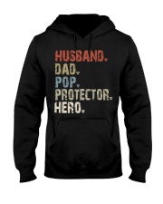 Husband - Dad - Pop - Protector - Hero Hooded Sweatshirt tile