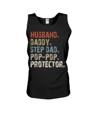 Husband - Daddy - Step Dad - Pop Pop - Protector Unisex Tank tile