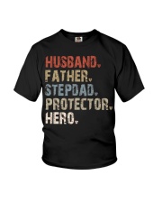 Husband-Father-Stepdad-Protector-Hero Youth T-Shirt tile