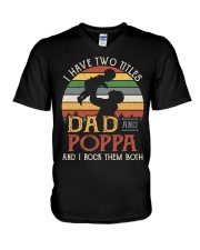 Dad And Poppa V-Neck T-Shirt tile