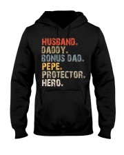 Husband-Daddy-Bonus Dad-Pepe-Protector-Hero Hooded Sweatshirt tile