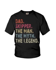 Dad - Skipper - Man Myth Legend Youth T-Shirt tile