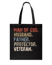 Man Of God-Husband-Father-Protector-Veteran Tote Bag tile
