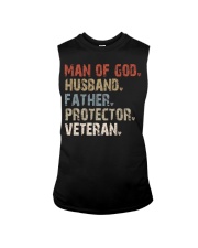 Man Of God-Husband-Father-Protector-Veteran Sleeveless Tee tile