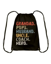 Grandad-Pops-Husband-Uncle-Coach-Hero Drawstring Bag tile