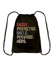 Daddy-Protector-Uncle-Provider-Hero Drawstring Bag tile