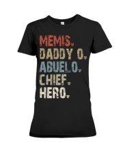 Memis - Daddy O - Abuelo - Chief - Hero Premium Fit Ladies Tee tile
