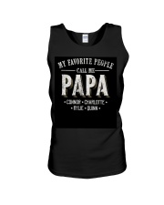 My Favorite People call me Papa Unisex Tank tile