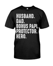 husband-dad-bonus-papi-protector-hero Premium Fit Mens Tee tile