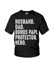 husband-dad-bonus-papi-protector-hero Youth T-Shirt tile