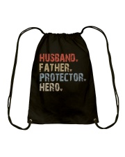 Husband-Father-Protector-Hero Drawstring Bag tile