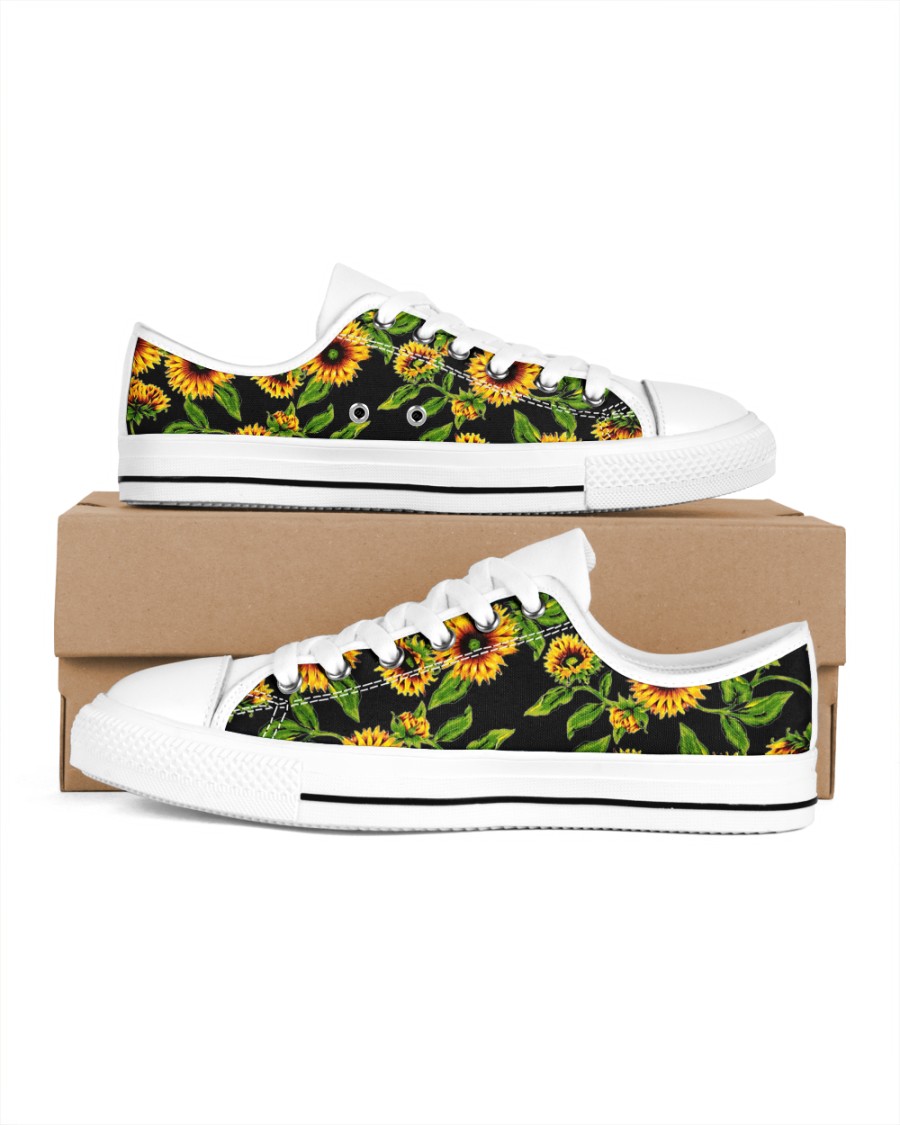 Sunflowers Women's Low Top White Shoes