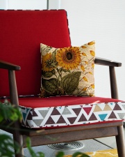 Sunflower Square Pillowcase aos-pillow-square-front-lifestyle-09