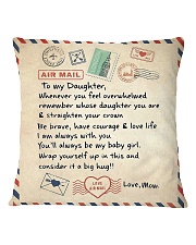 TO MY DAUGHTER Square Pillowcase tile