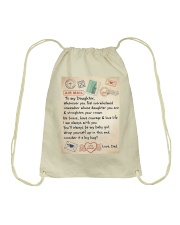 TO MY DAUGHTER Drawstring Bag tile