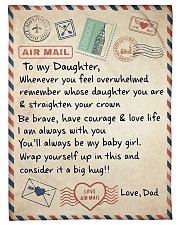 TO MY DAUGHTER Fleece Blanket tile