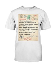 TO MY GRANDDAUGHTER Classic T-Shirt tile