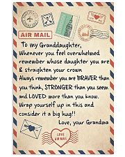 TO MY GRANDDAUGHTER 11x17 Poster front