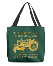 Angus Cow-Tractor That's What I Do All-Over Tote tile
