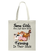 Some Girls Farmer Cow Cattle Tote Bag tile