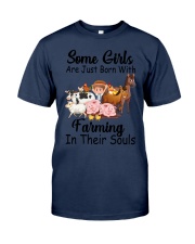Some Girls Farmer Cow Cattle Classic T-Shirt tile