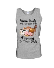 Some Girls Farmer Cow Cattle Unisex Tank tile