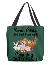 Some Girls Farmer Cow Cattle All-Over Tote tile