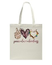 Peace Love Kindness Tote Bag tile