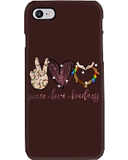 Peace Love Kindness Phone Case tile