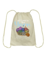 all i need is this yarn and that other yarn Drawstring Bag tile