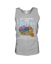 all i need is this yarn and that other yarn Unisex Tank tile