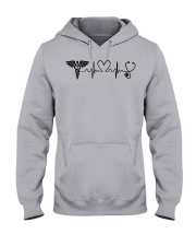 Nurse Life Heart Hooded Sweatshirt front