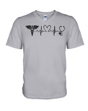 Nurse Life Heart V-Neck T-Shirt tile