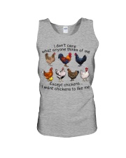 I want Chickens to like me Unisex Tank tile