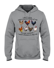 I want Chickens to like me Hooded Sweatshirt tile